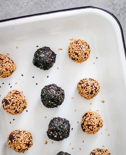 Chocolate Tahini Date Balls