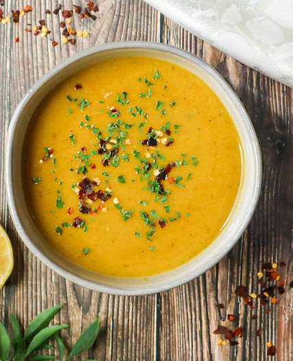 Mediterranean Red Lentil Soup