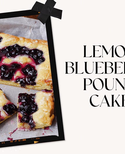The Best Lemon Blueberry Pie Pound Cake Recipe