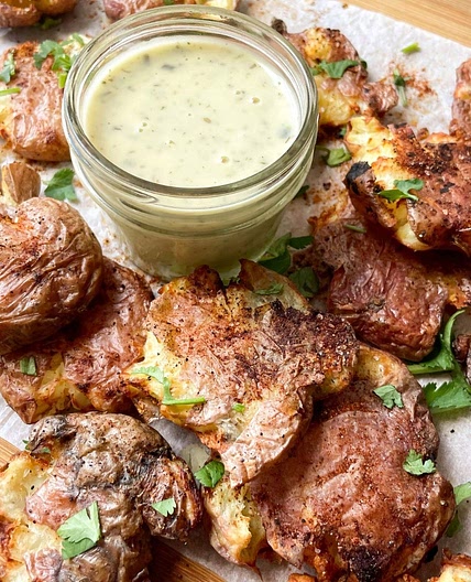 Air Fryer Smashed Potatoes