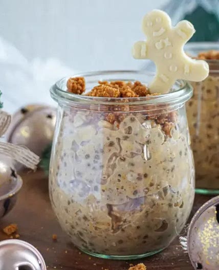 Gingerbread Cookie Overnight Oats