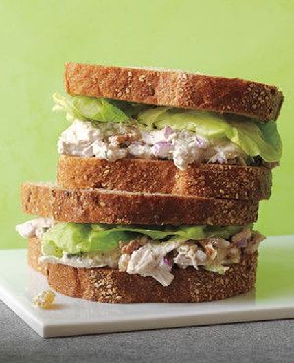 Poached-Chicken-Salad Sandwiches
