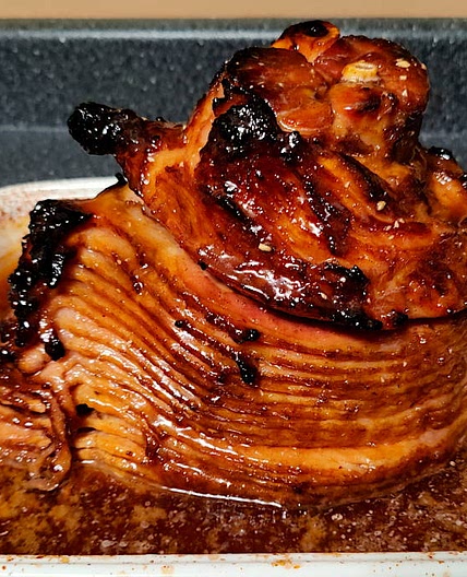 Brown Sugar and Honey Glazed Ham