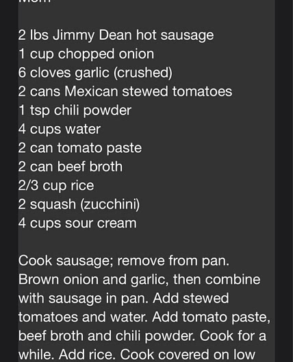 Hearty rice and sausage soup