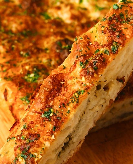 Cheesy garlic focaccia