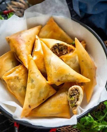 Chicken and Cheese Samosa