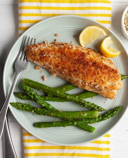 Crumb-Coated Red Snapper