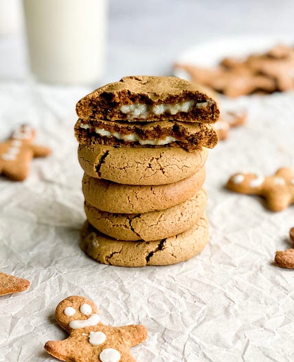 68 Calorie Gingerbread Cheesecake Cookies