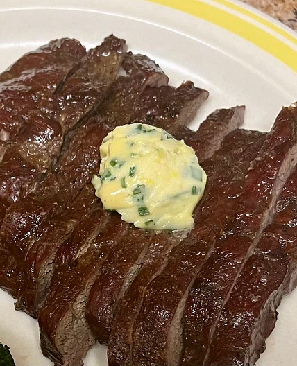 Compound Butter with Dijon and Chives