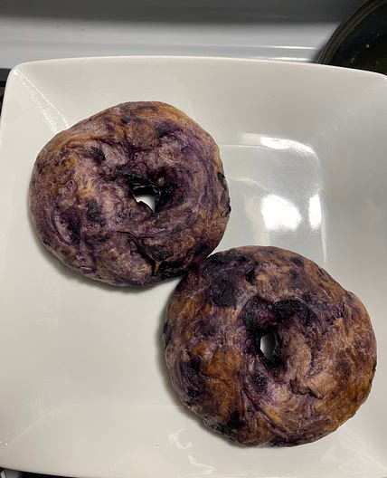 Sourdough Blueberry Bagels