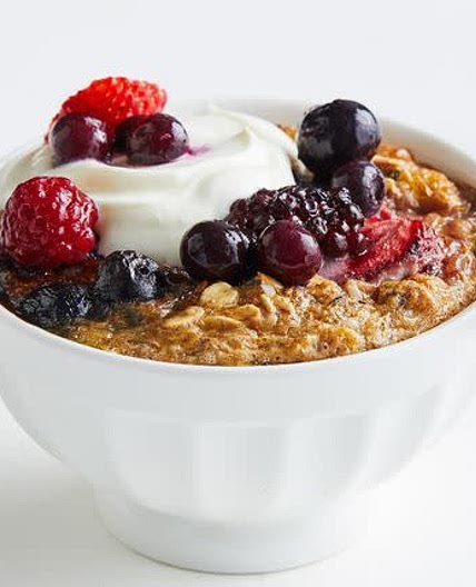 baked berry oats