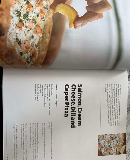 Salmon, Cream Cheese, Dill & Caper Pizza