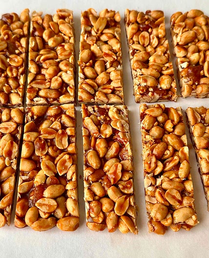 Salted Caramel Peanut Bars