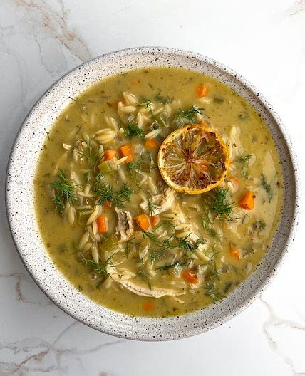 Lemon Za’atar Chicken Orzo Soup