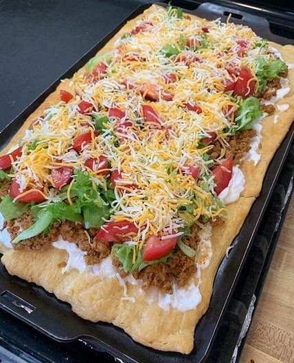 Taco pizza