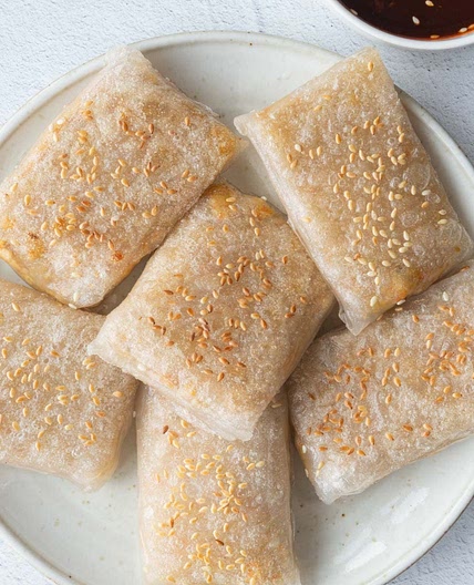 Vegan Dumplings with Rice Paper
