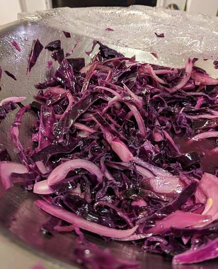 Barbara Fotta's red cabbage slaw