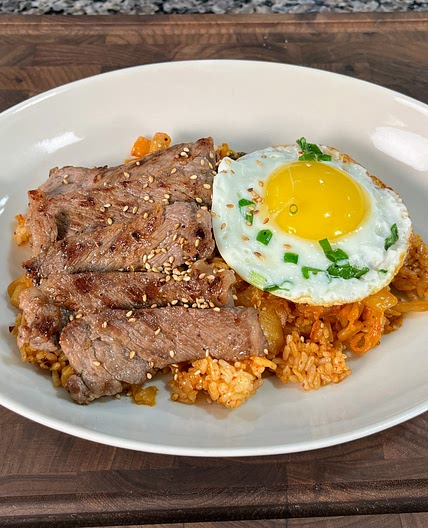 Leftover Steak? Try making This INCREDIBLE Kimchi Fried Rice!