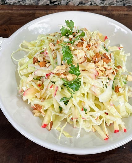 The Easiest And Healthiest Cabbage Apple Salad!