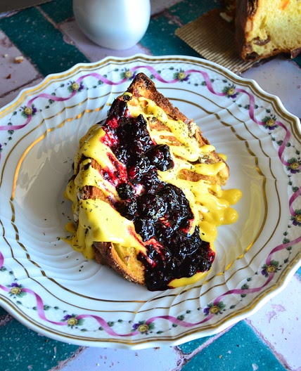 ITALIANO - Pannettone al forno con Zabaione