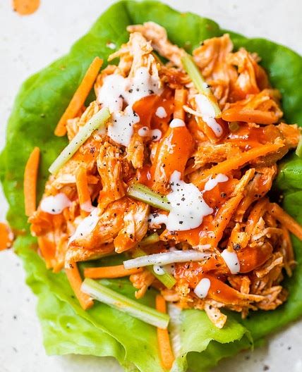 Air Fryer Buffalo Chicken Lettuce Wraps