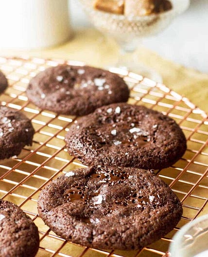Double Chocolate Caramel Cookies