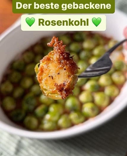 Rosenkohl mit Parmesankruste 