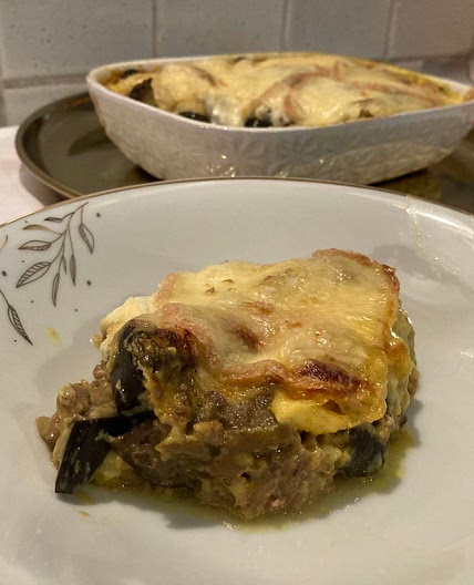 Moussaka raclette au curcuma 