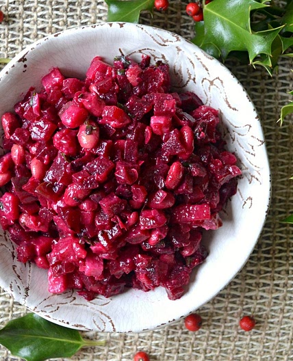 Easy Beetroot, Potato and Bean Salad / Burokėlių, bulvių ir pupe