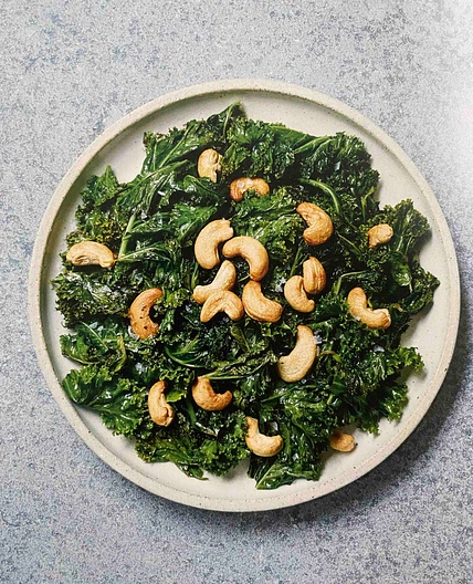 Sautéed Kale with Cashews