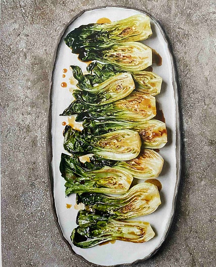 Baby Bok Choy Braised with Oyster Sauce