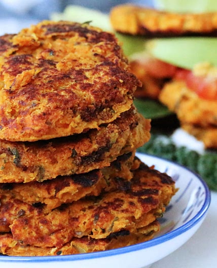 Sweet Potato Bean Burgers