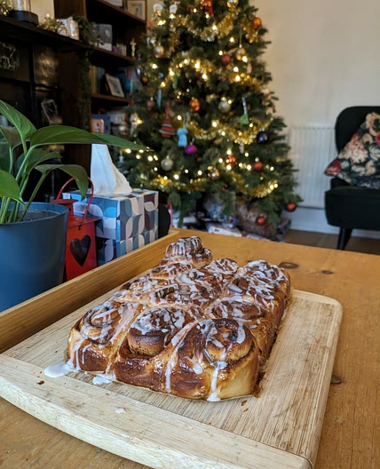 Adjusted cinnamon rolls