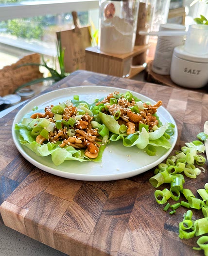 SWEET AND SPICY CASHEW LETTUCE WRAPS