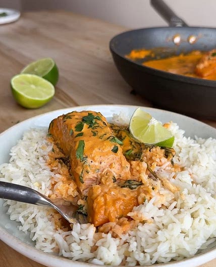 Coconut curry salmon