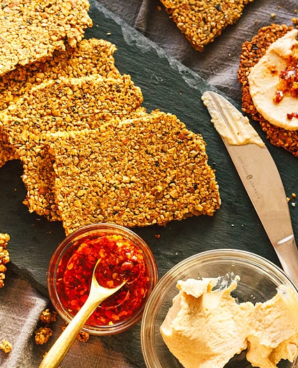 Grain-Free Gochujang Seaweed Crackers