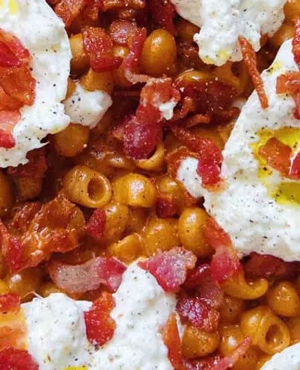 Spicy Vodka Pasta with Bacon
