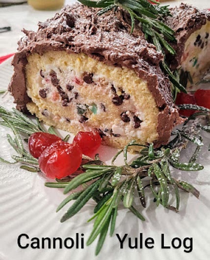 Cannoli Yule Log