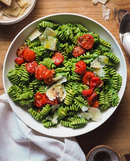 Spinach and ricotta pasta