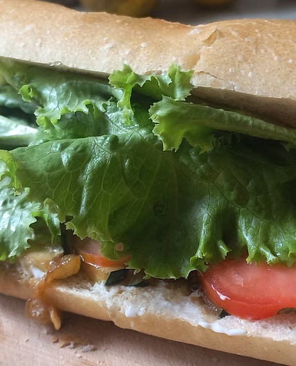 Zucchini Garlic Sandwich