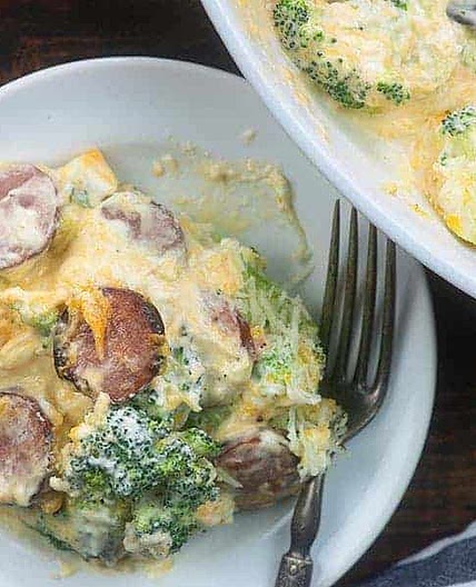 Cheesy Broccoli & Sausage Casserole
