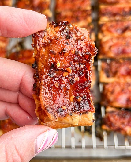 Parmesan Candied Bacon Crackers – Bad Batch Baking - Restaurant.