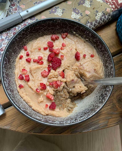 Weetabix salted caramel banana bowl