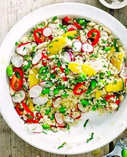Crunchy bulgur salad