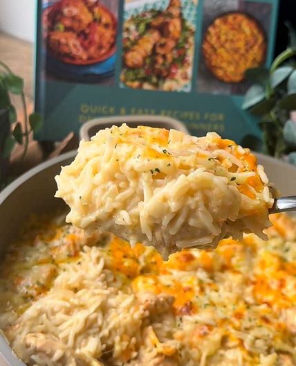 One pot Creamy Honey Mustard Chicken and Rice