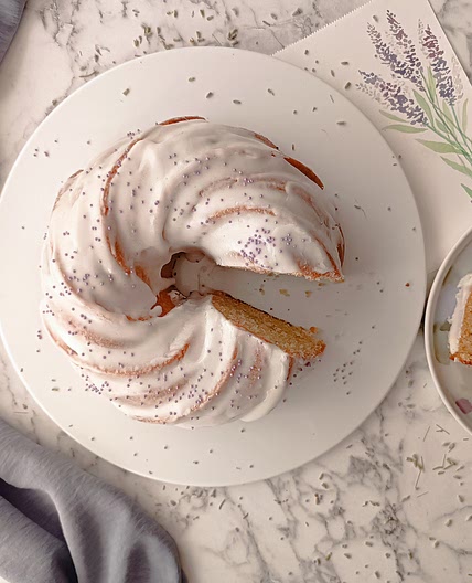 Lavender Lemon Bundt Cake