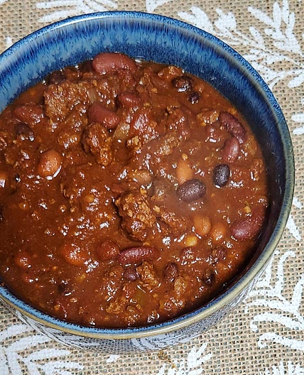 Three Bean Slow Cooker Chili