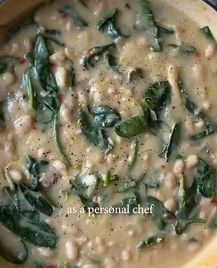 White beans with spinach