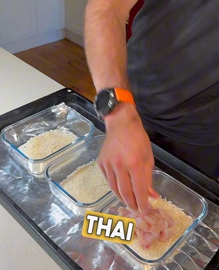 Thai Green Chicken Curry Bake Meal Prep 👨‍🍳🍛