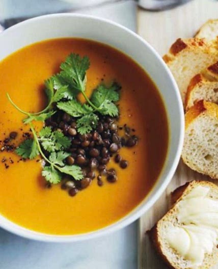 Lentil, Sweet Potato & Coconut Soup